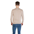 Beige Polyester Sweatshirt