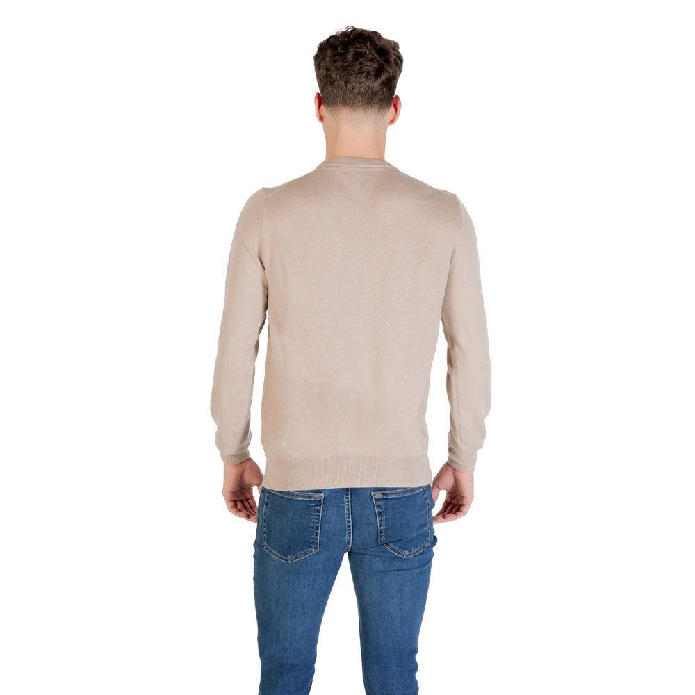 Beige Polyester Sweatshirt