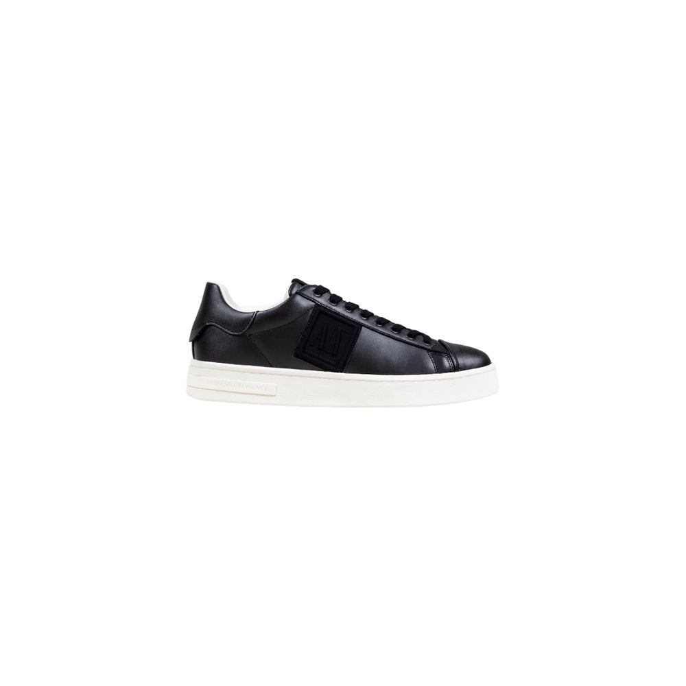 Black Polyester Low Top Sneakers
