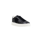 Black Polyester Low Top Sneakers