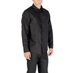 Black Cotton Dress Shirt