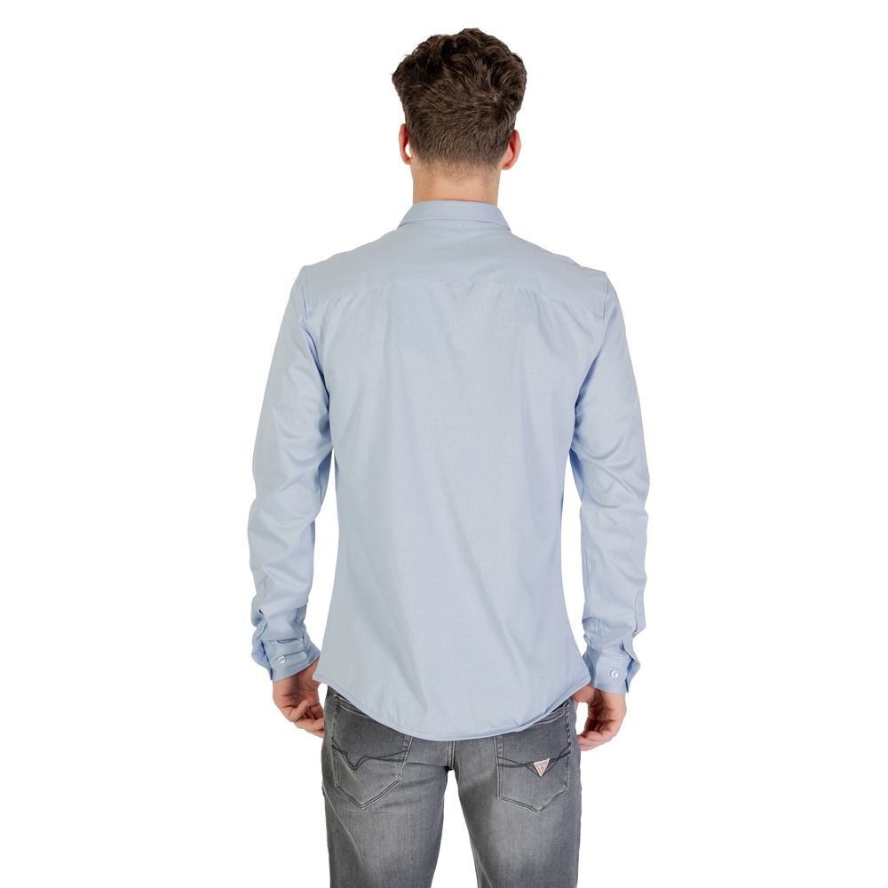 Blue Cotton Dress Shirt