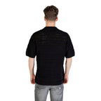 Black Cotton Polo Shirt