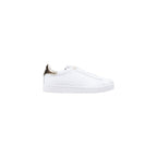 White Leather Low Top Sneakers