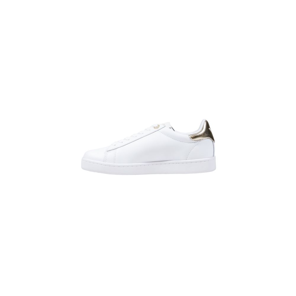 White Leather Low Top Sneakers