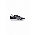 Black And White Leather Athletic Sneakers