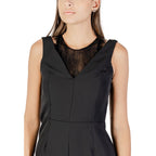 Black Polyester Jumpsuit