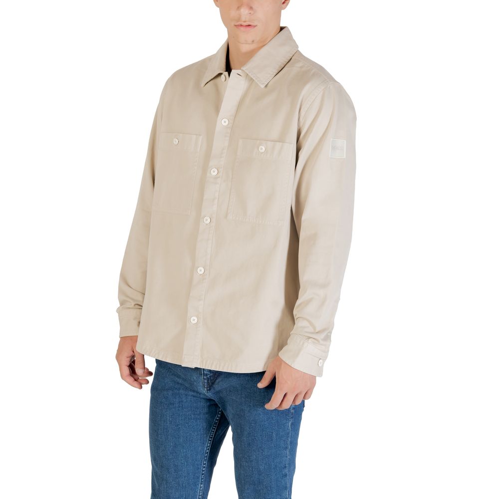 Beige Polyester Shirt