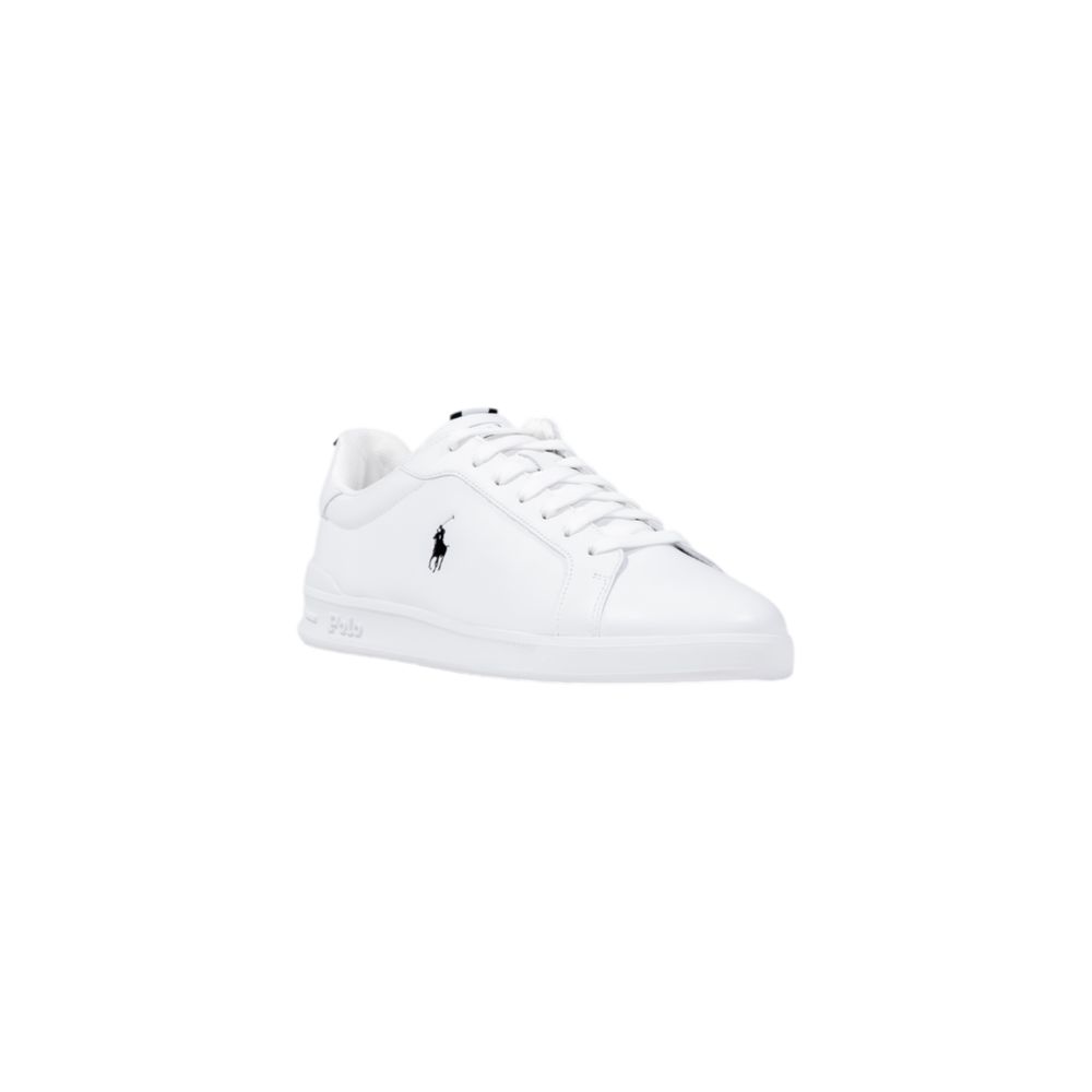 White Leather Low Top Sneakers