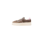 Brown Artificial Leather Sneakers