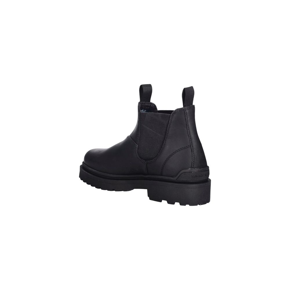 Black Leather Chelsea Boots