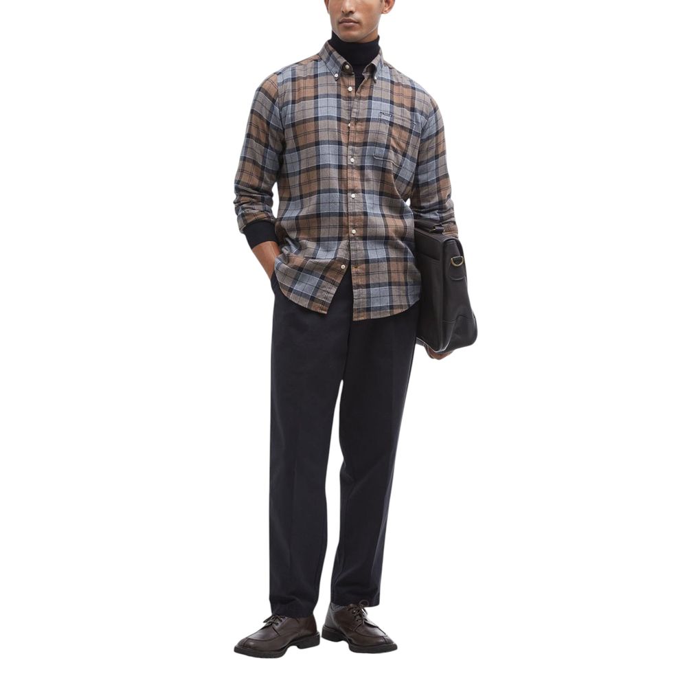 Beige Cotton Pattern Shirt