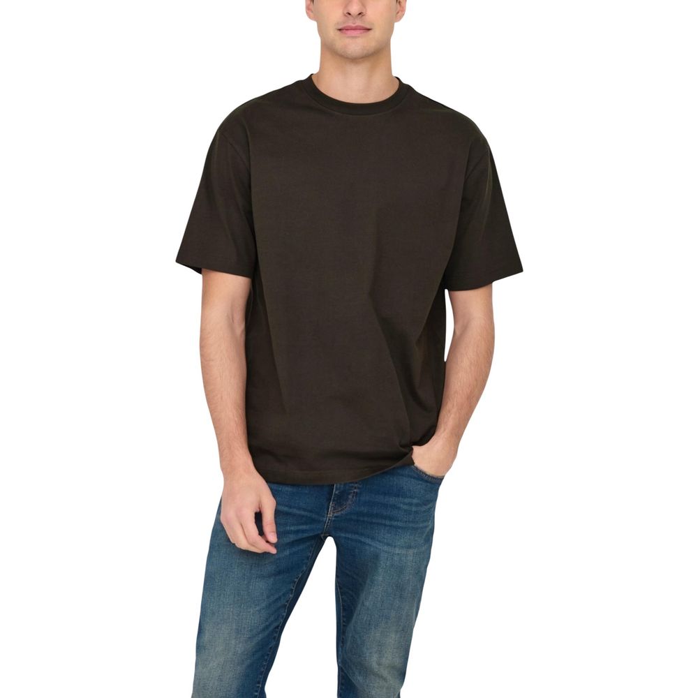 Brown Organic Cotton T-Shirt