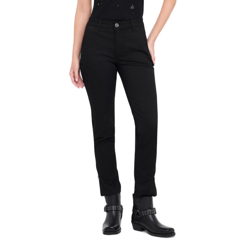 Black Cotton Dress Pants