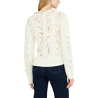 White Marabou Sweatshirt
