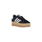 Black Leather Platform Sneakers