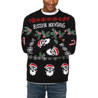 Black Marabou Sweatshirt
