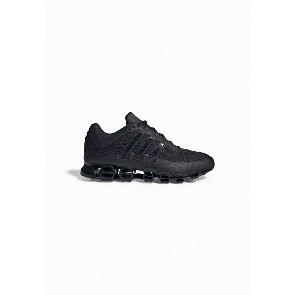 Black Synthetic Athletic Sneakers