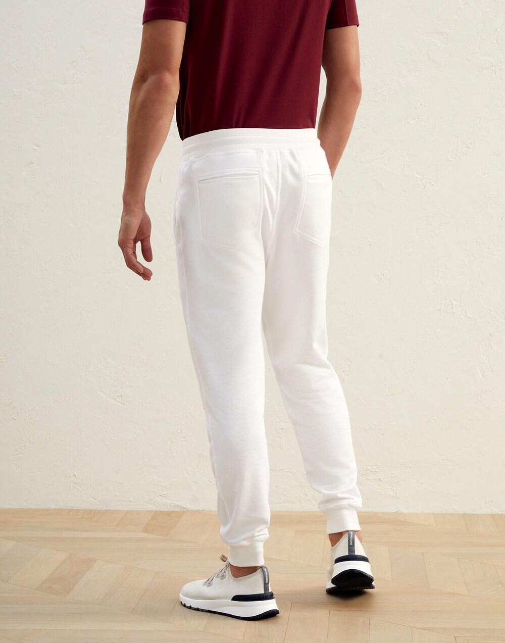 White Cotton Joggers (Workout Pants)