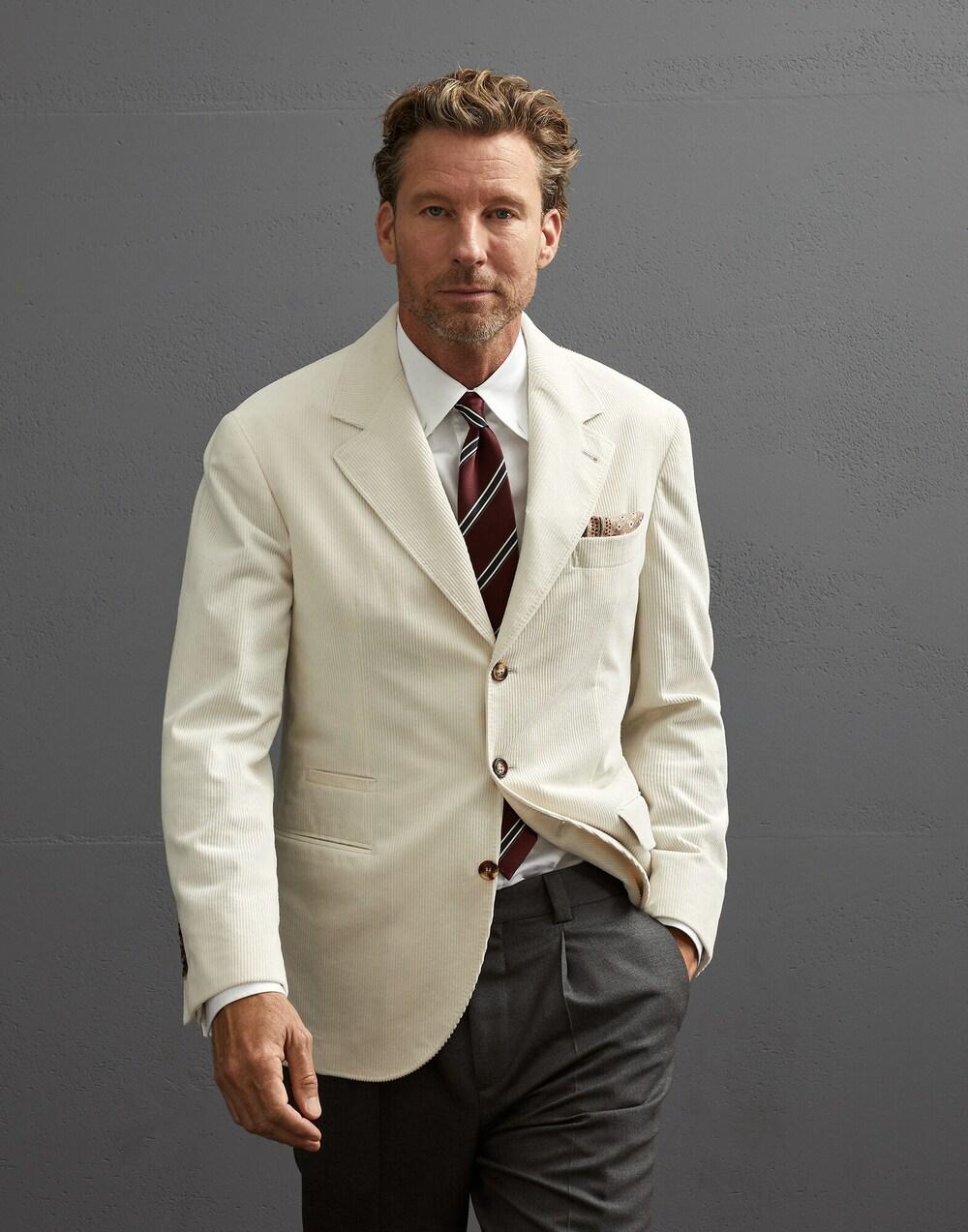 White Cotton Blazer