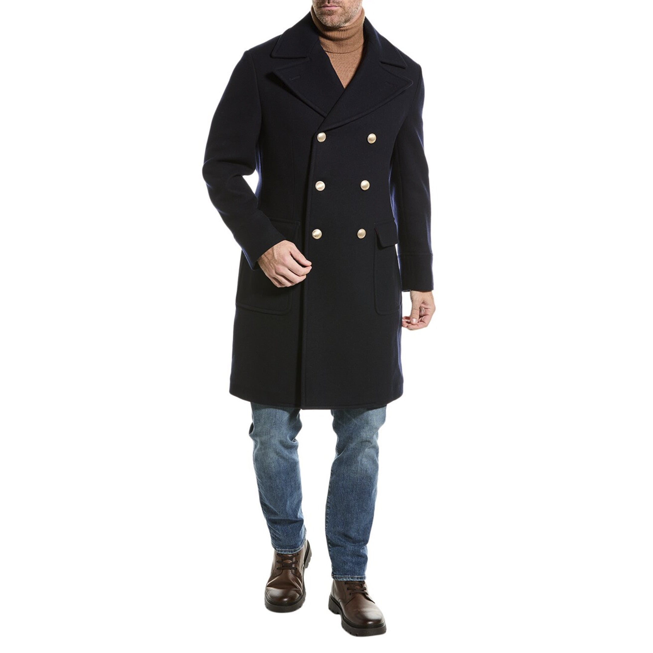 Blue Wool Coat