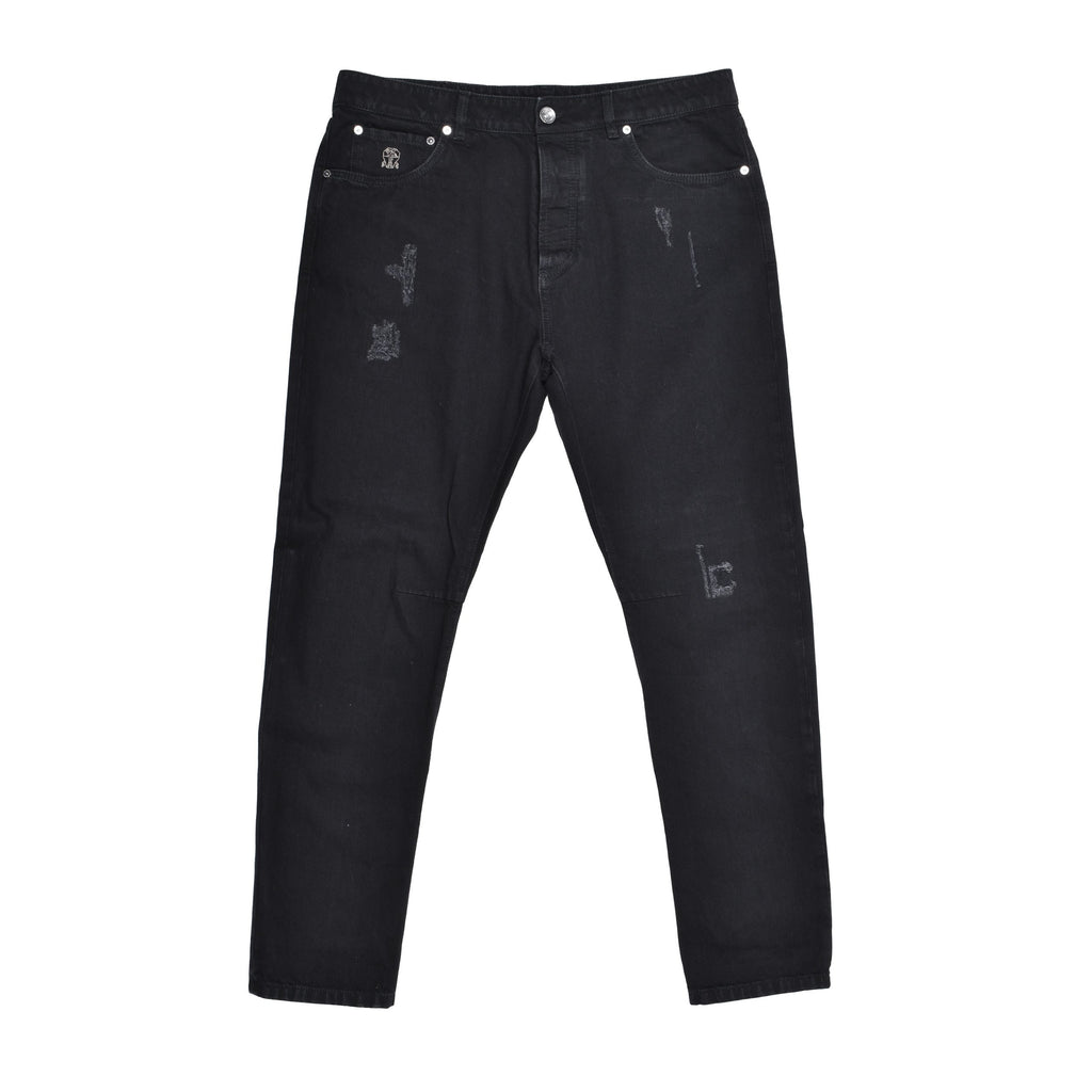 Black Cotton Jeans Denim