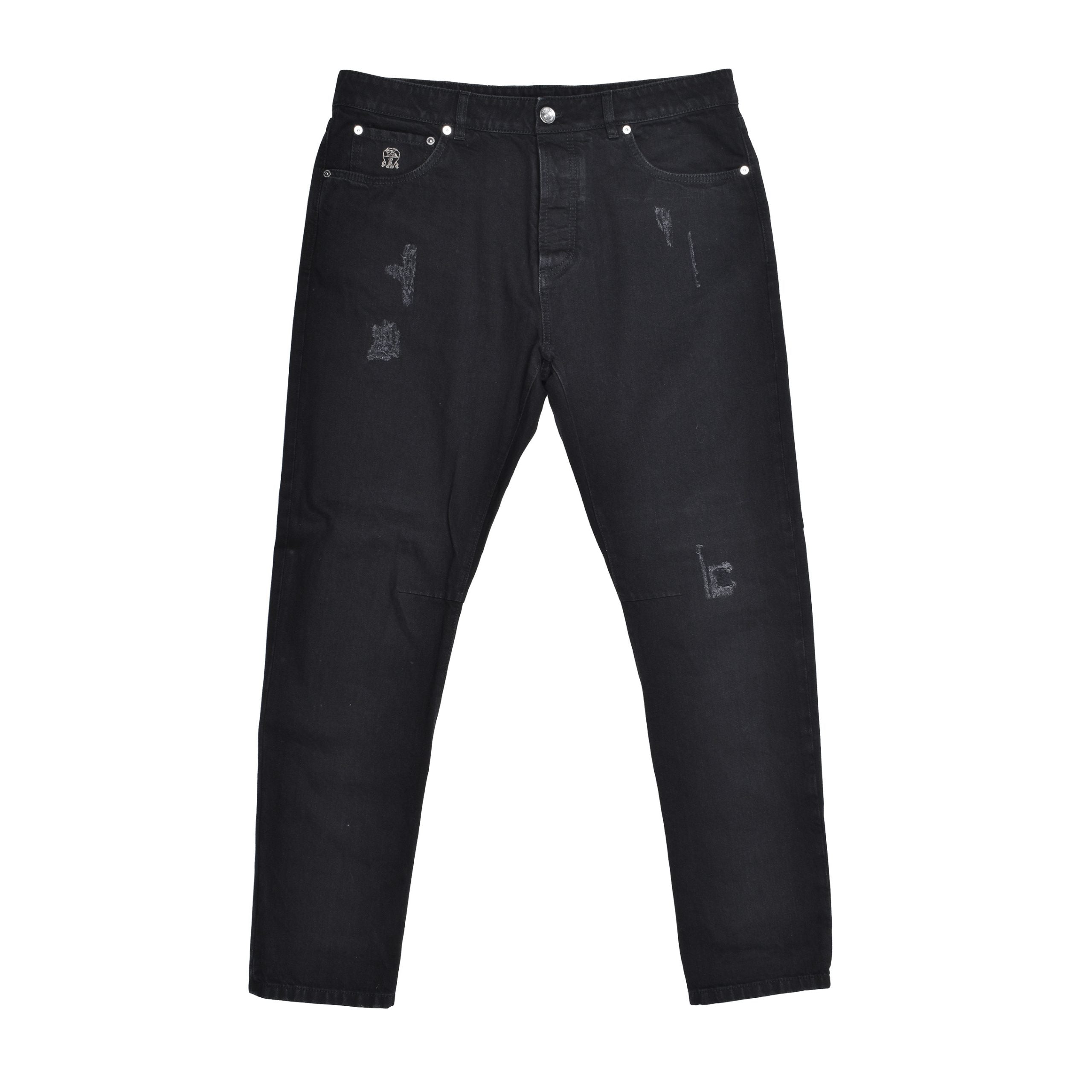 Black Cotton Jeans Denim