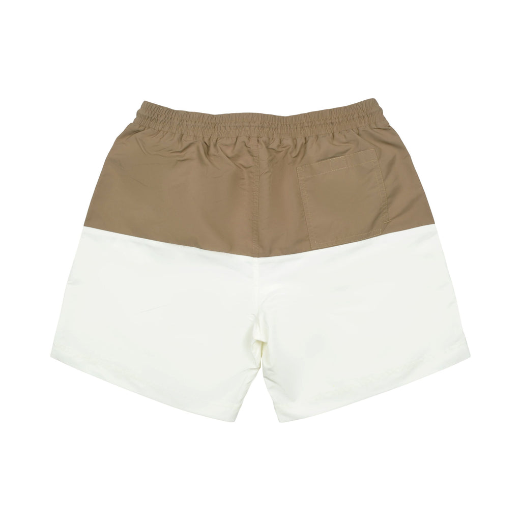 Brown Polyester Swim Shorts