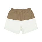Brown Polyester Swim Shorts