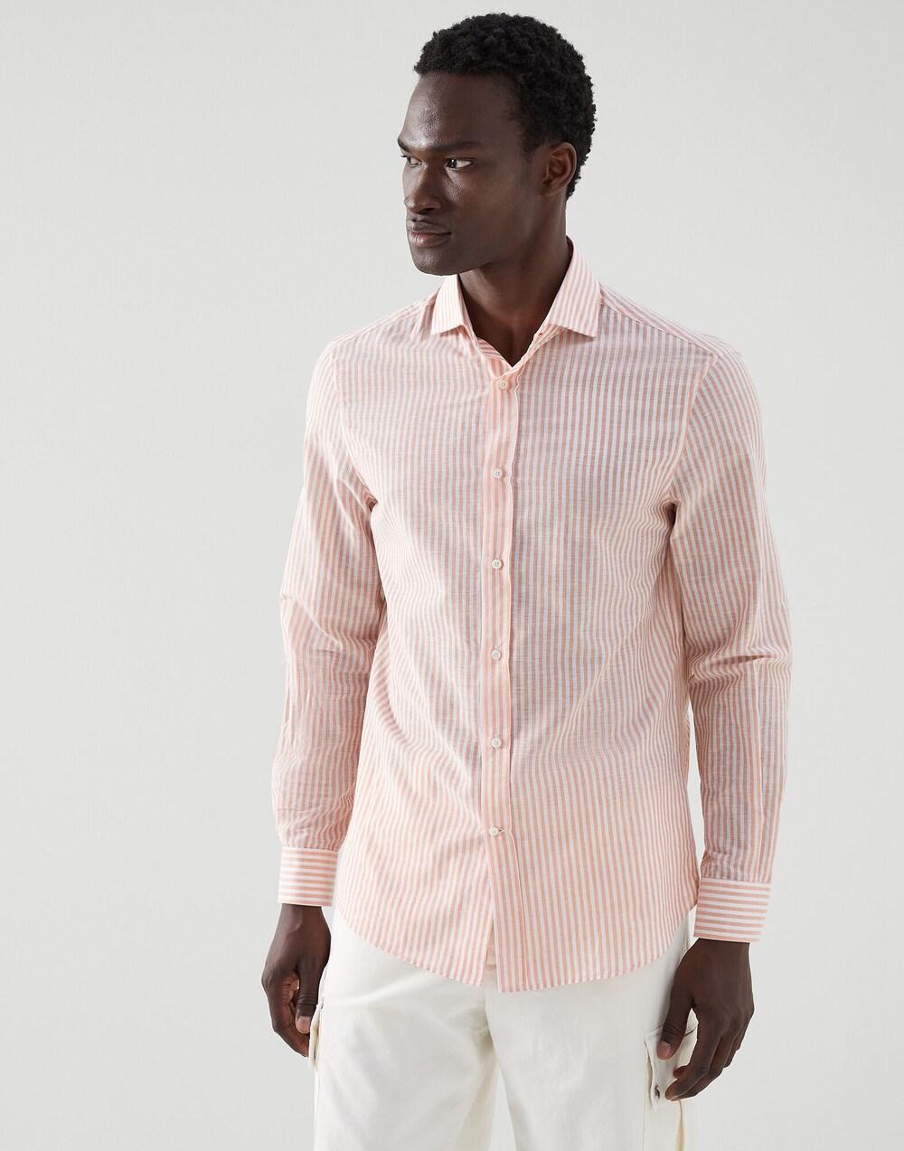 Bicolor Cotton Dress Shirt