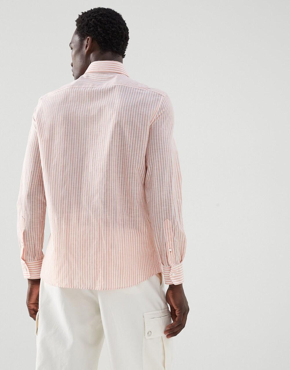 Bicolor Cotton Dress Shirt