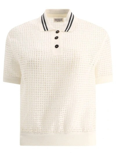 Beige Cotton Shortsleeve Shirt