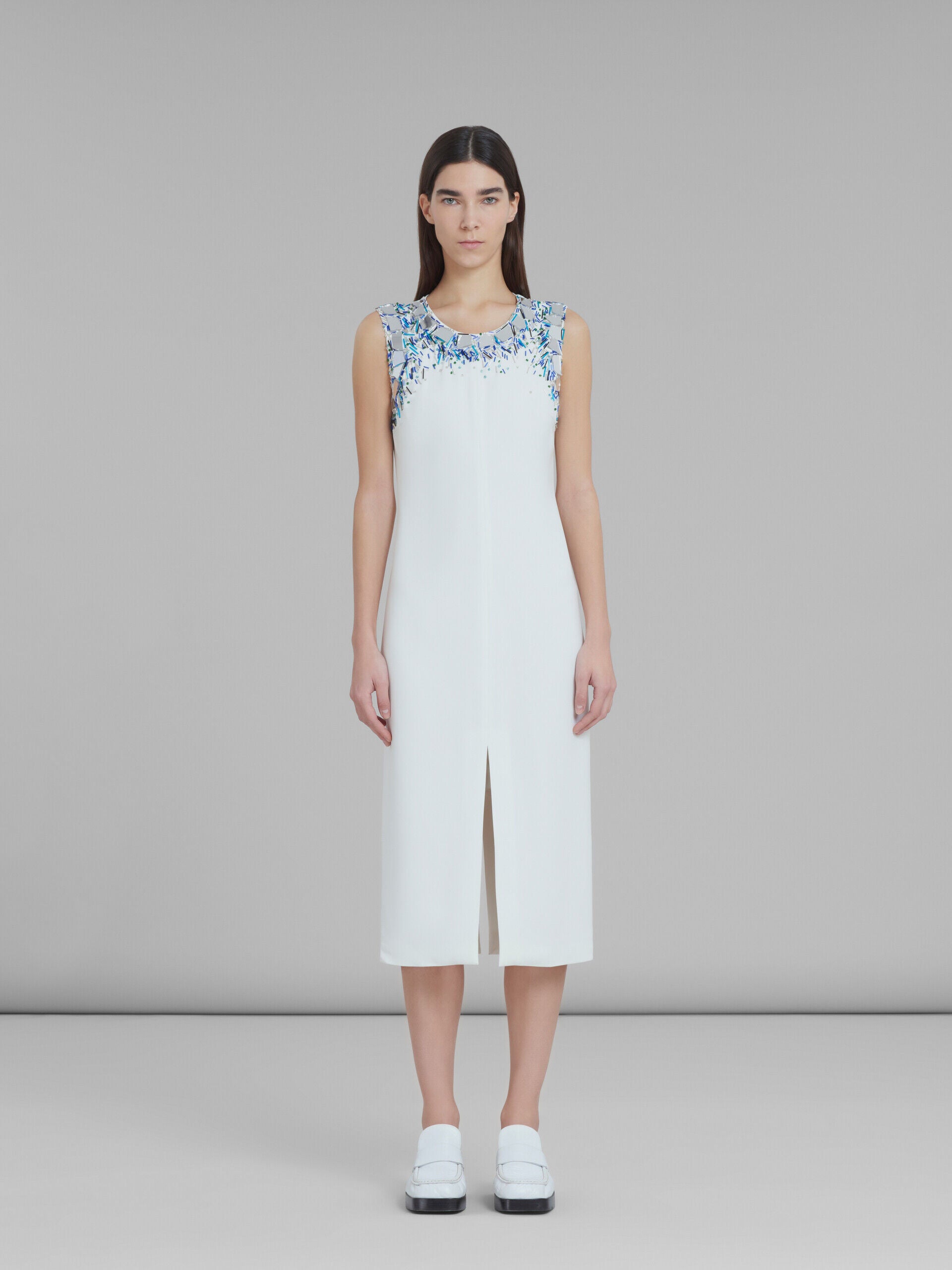 White Fibres Casual Dress