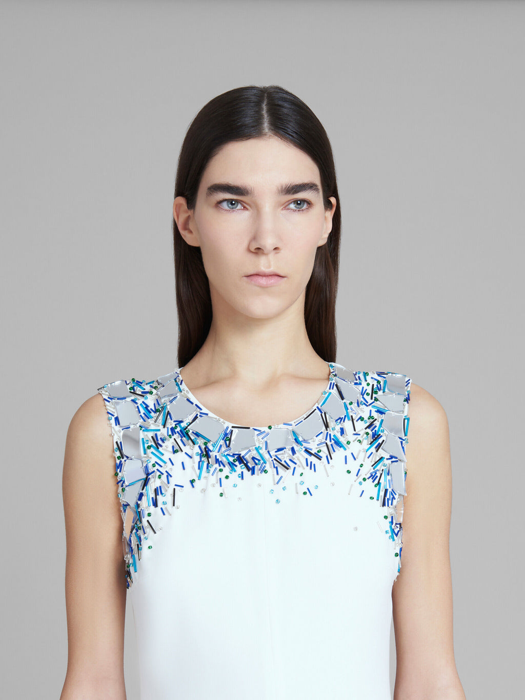 White Fibres Casual Dress