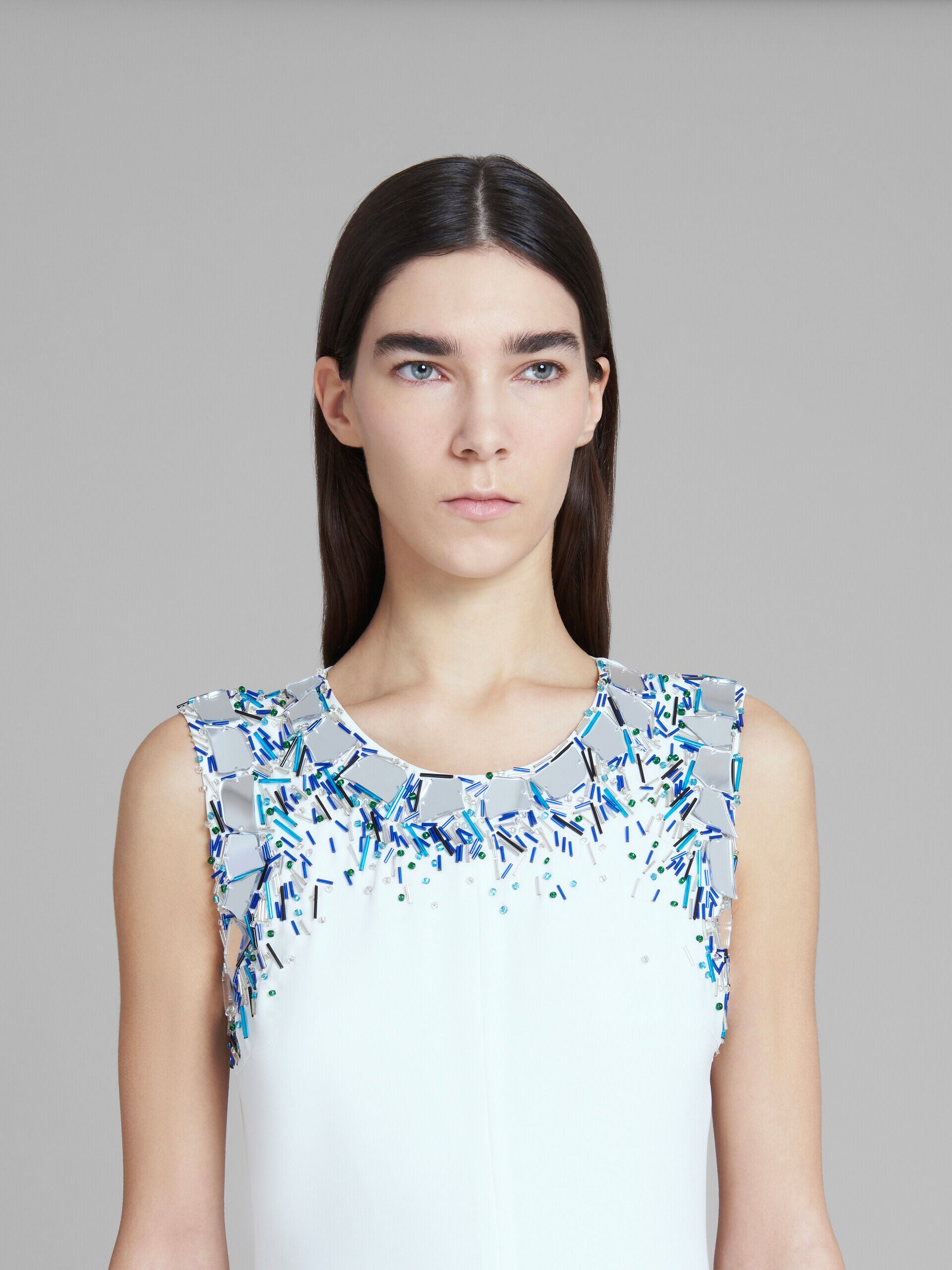 White Fibres Casual Dress