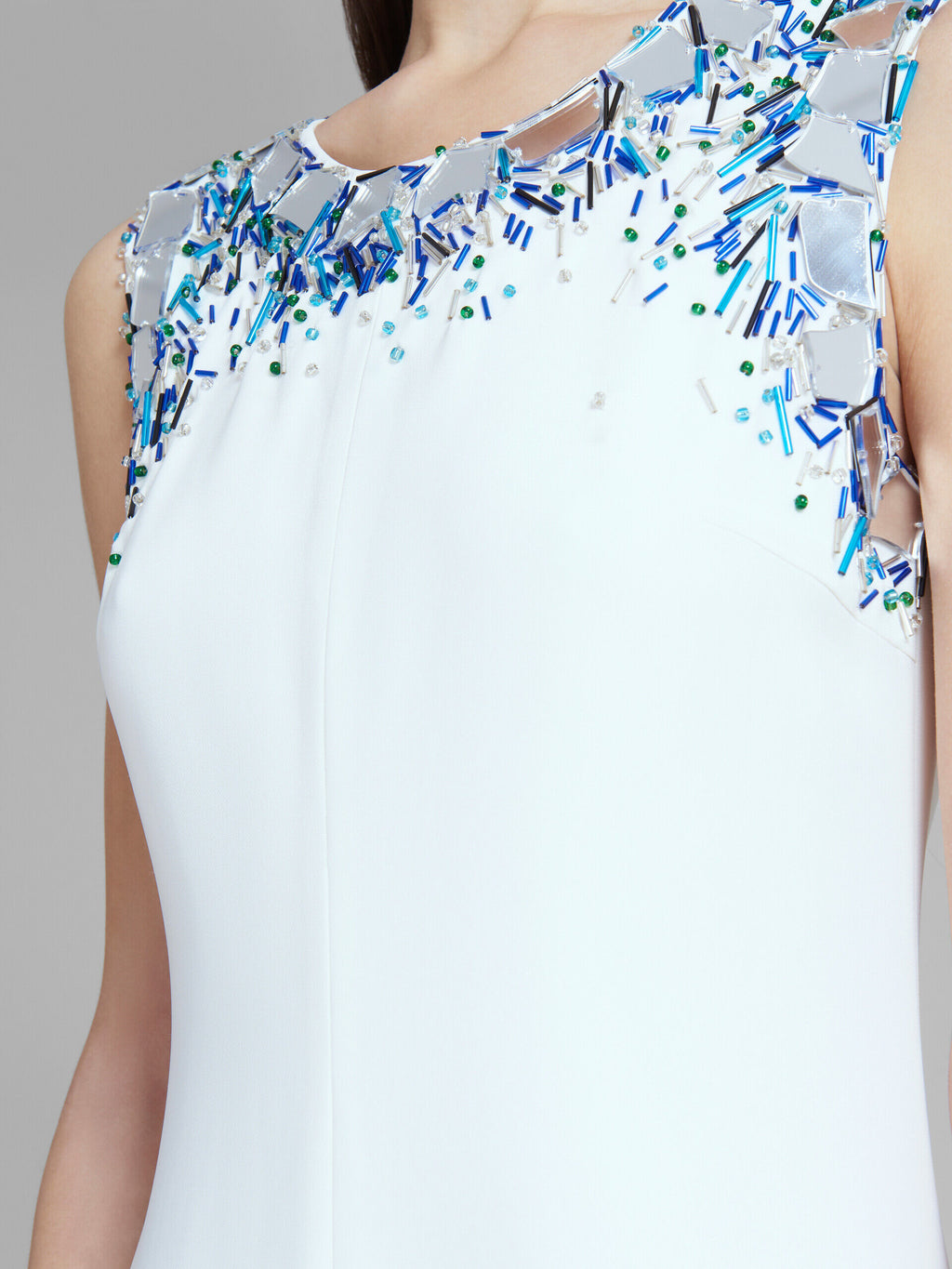 White Fibres Casual Dress