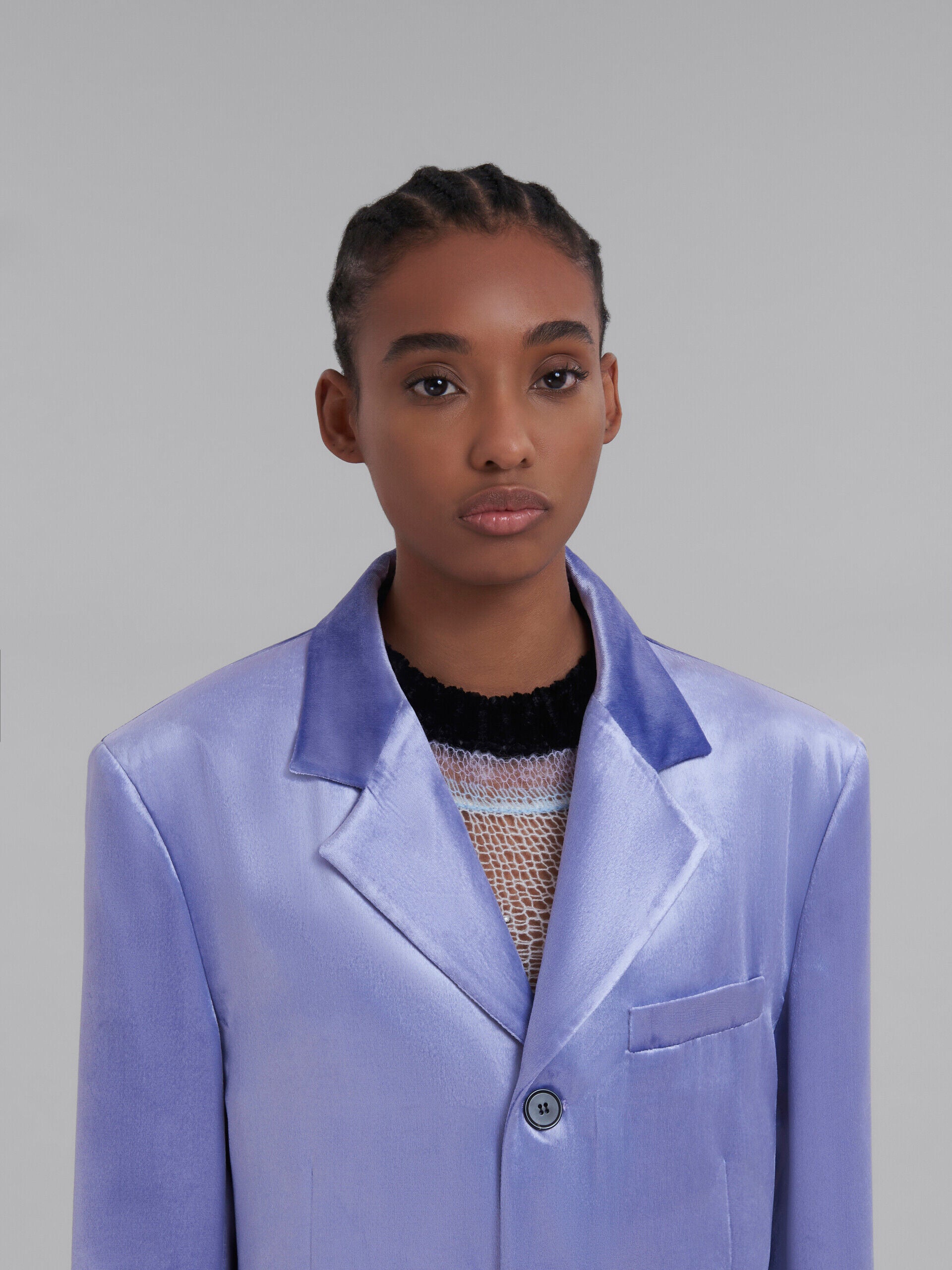 Purple Fibres Jackets And Coat