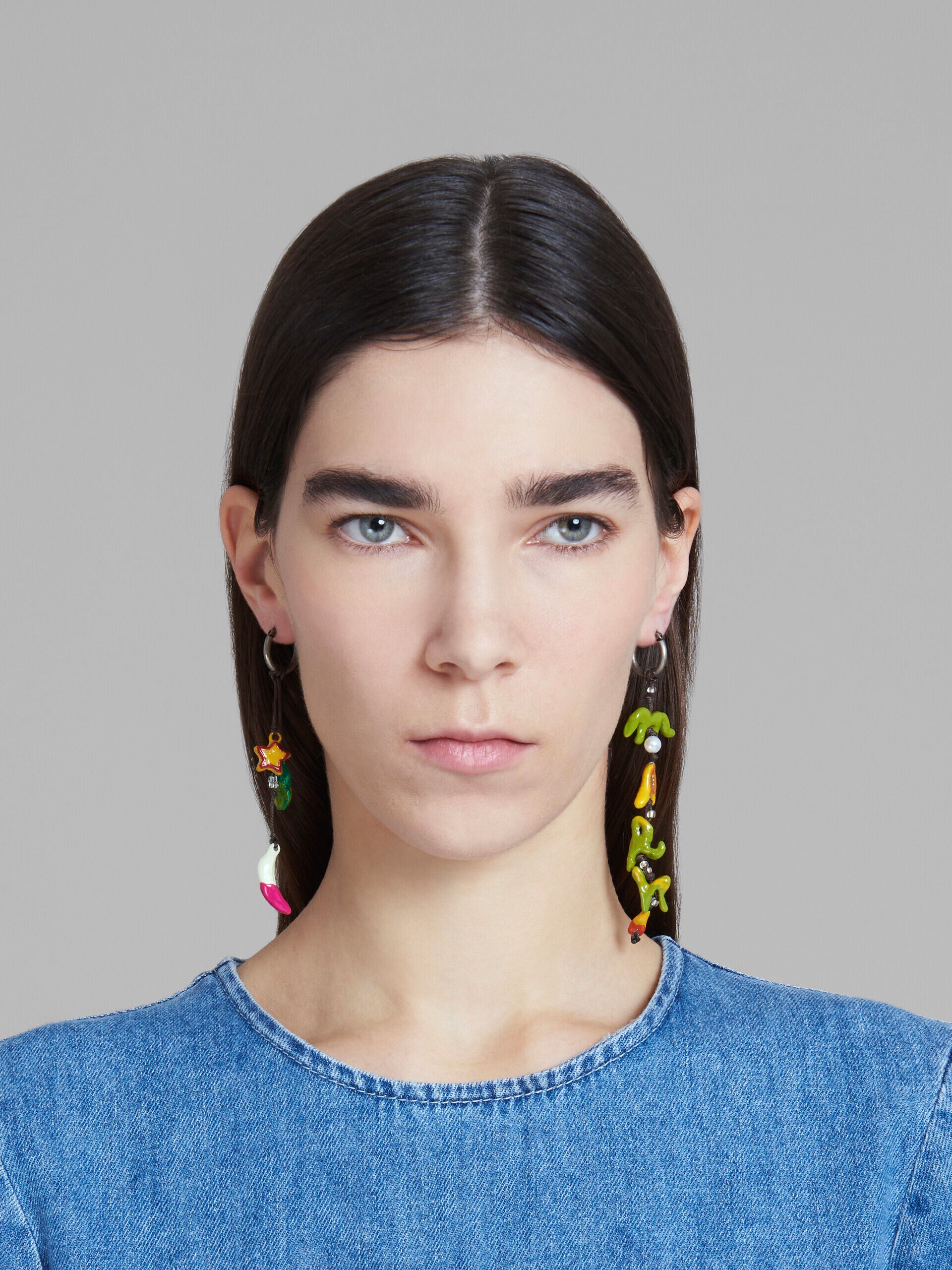 Multicolor Fibres Earrings