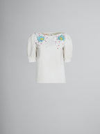 White Fibres Tank Tops