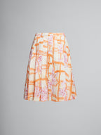 Yellow Fibres Midi Skirt