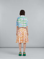 Yellow Fibres Midi Skirt