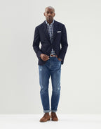 Bicolor Cotton Pattern Shirt