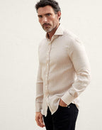 White Linen Dress Shirt