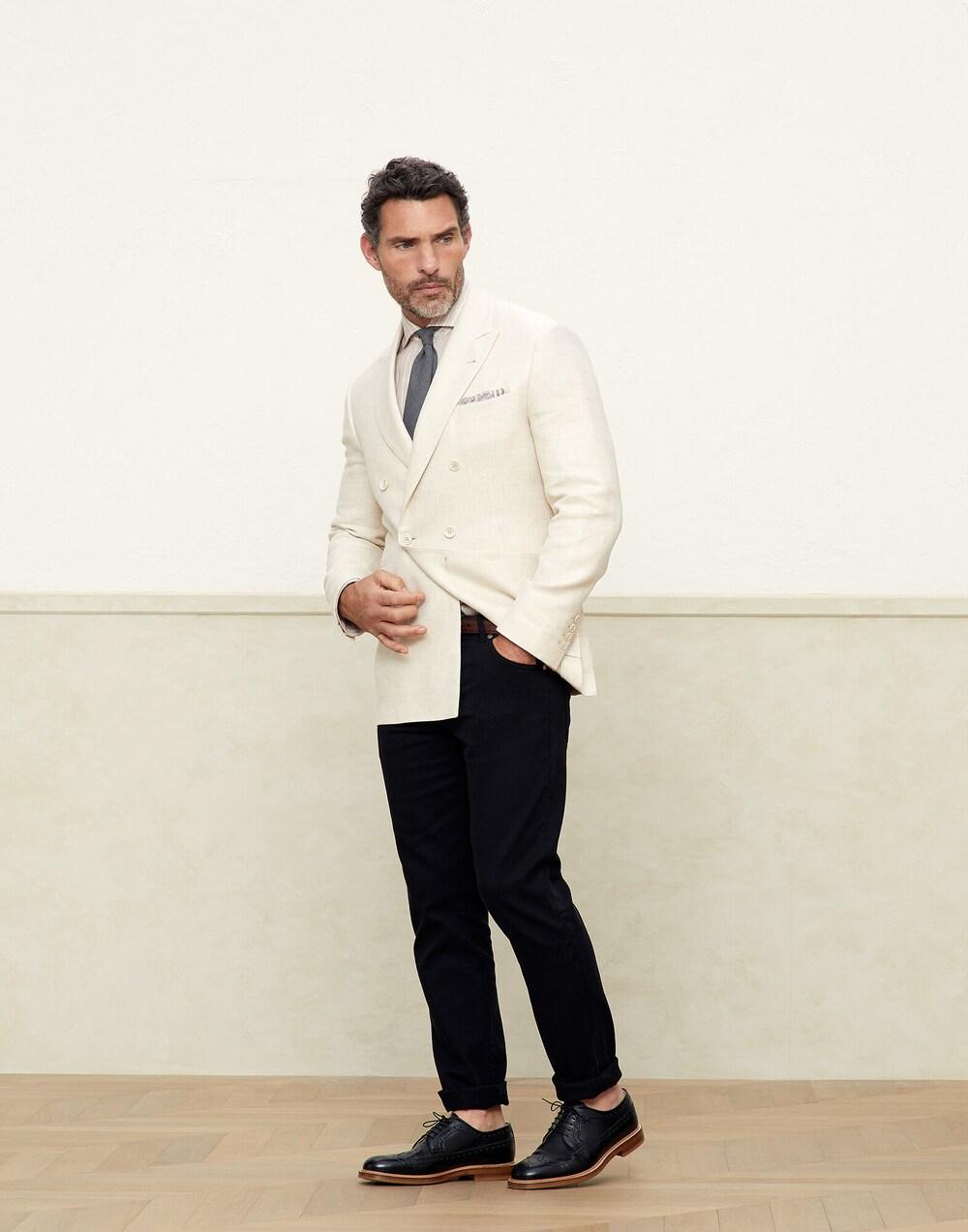 White Linen Dress Shirt