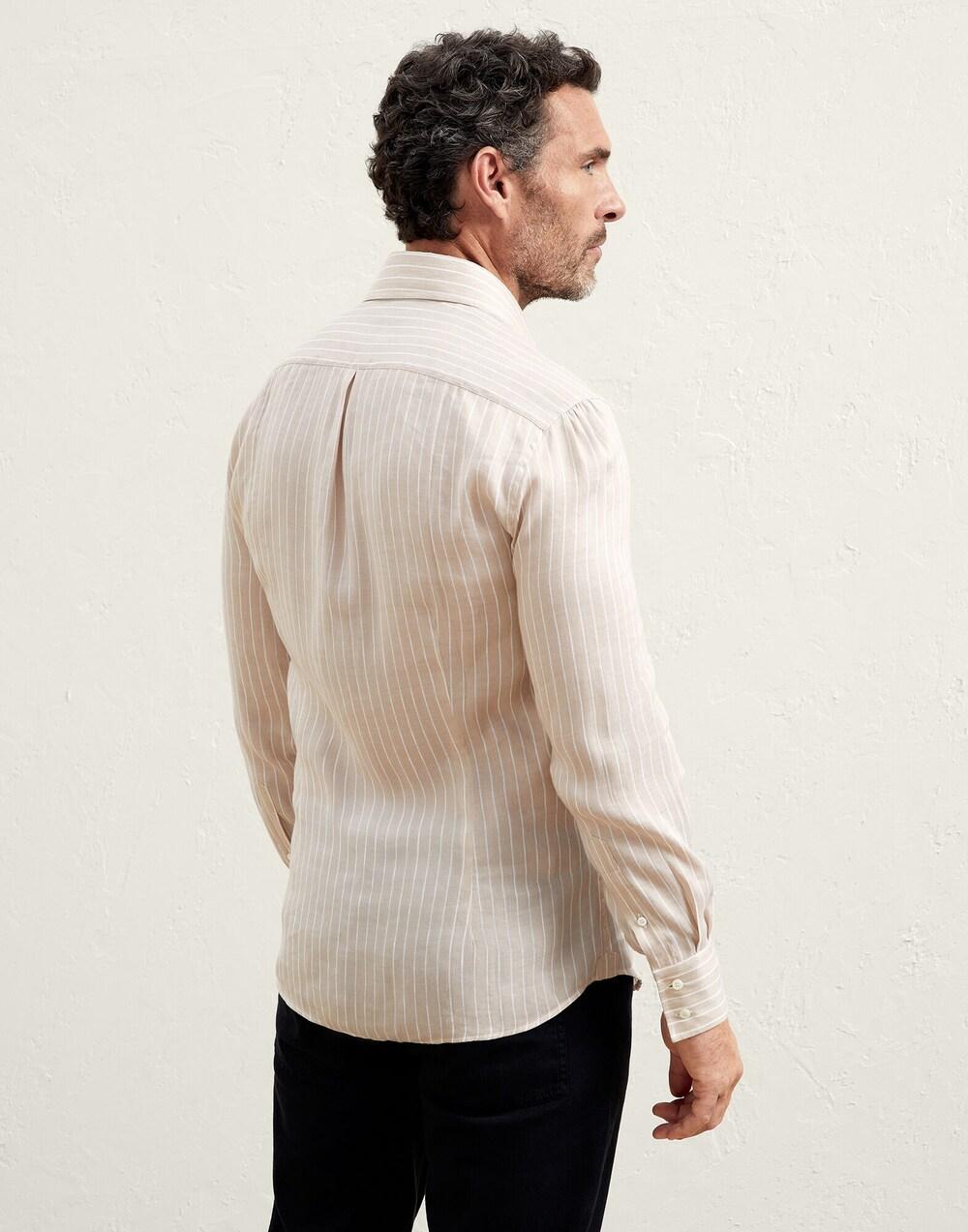 White Linen Dress Shirt