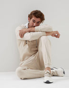 Beige Cashmere Joggers (Workout Pants)