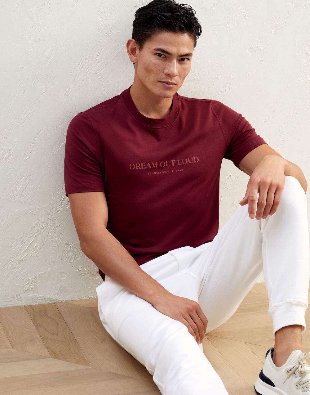 Burgundy Cotton T-Shirt