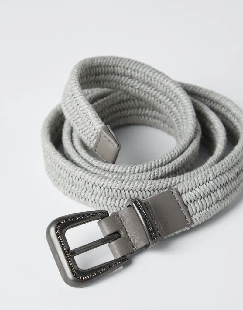 Bicolor Linen Belt