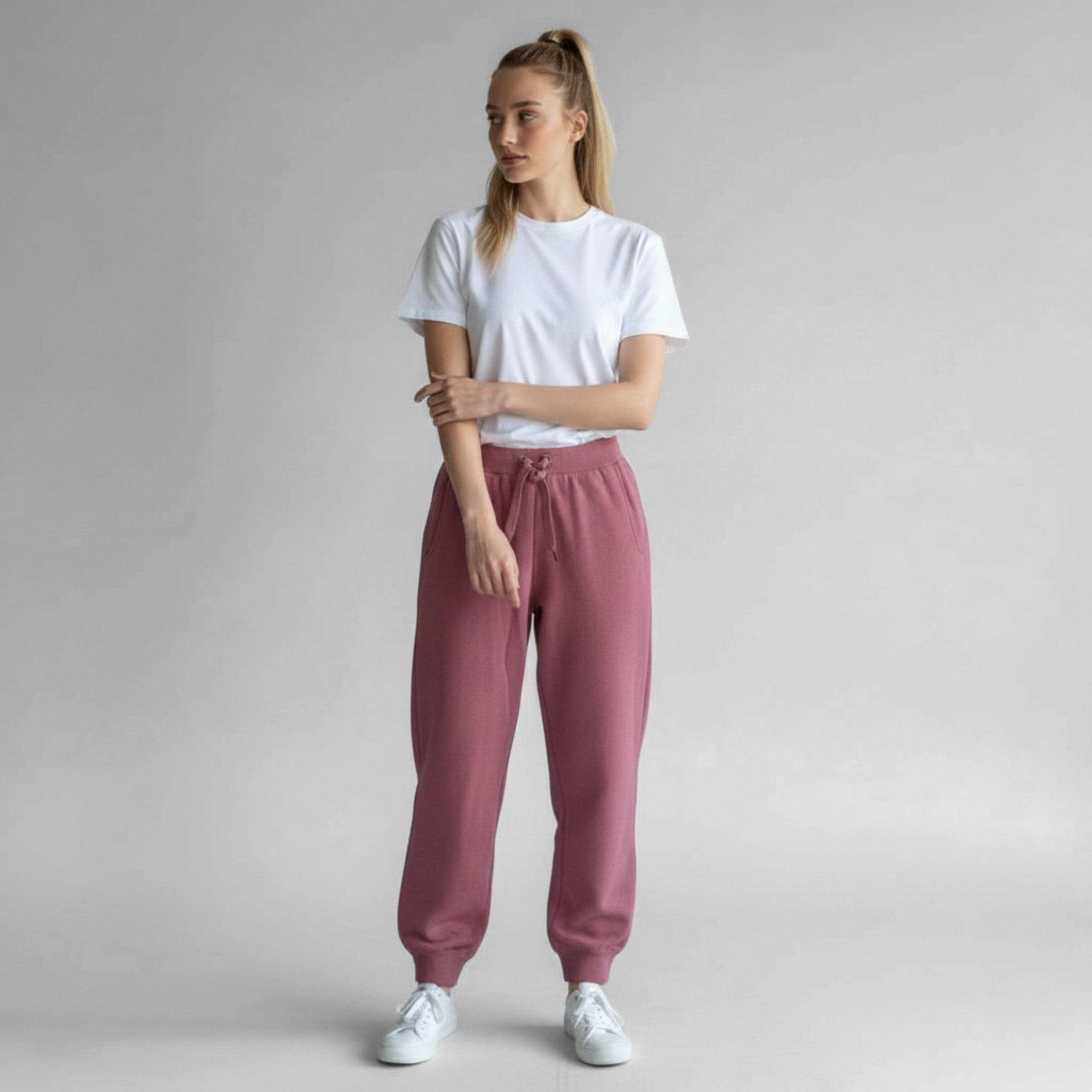 Beige Wool Joggers (Workout Pants)