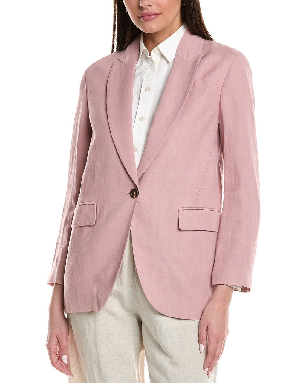 Pink Viscose Blazer